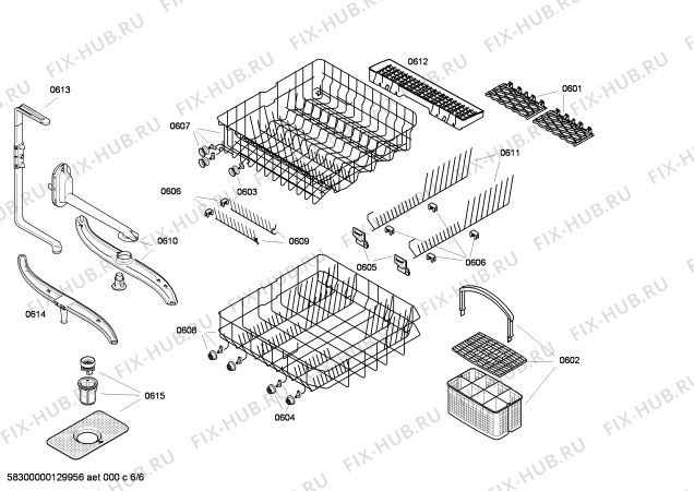 Схема №5 SE25E232FF с изображением Панель управления для посудомоечной машины Siemens 00668504