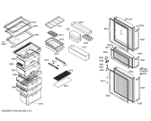 Схема №3 KK27U28TI с изображением Вставная полка для холодильника Siemens 00238411