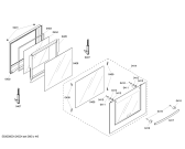 Схема №6 HBL5760UC с изображением Дверь для плиты (духовки) Bosch 00479014