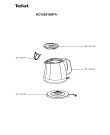 Схема №1 KO152510/87A с изображением Элемент корпуса для чайника (термопота) Tefal SS-207046