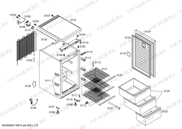Схема №3 P1GTB1100S с изображением Компрессор для холодильной камеры Bosch 00144567