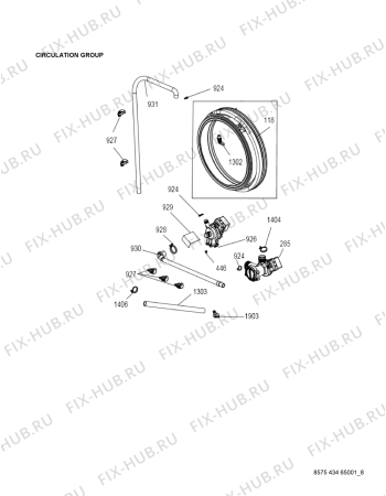 Схема №7 AWZ9614F с изображением Лючок для стиралки Whirlpool 482000020636