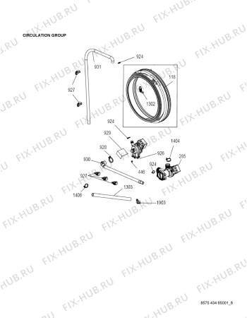 Схема №7 AWZ9614F с изображением Шуруп для стиральной машины Whirlpool 482000020718