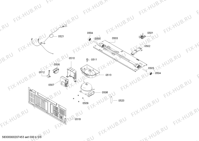 Схема №5 KM47EA03TI CN FRFC Domestic с изображением Дверь для холодильника Siemens 00717430