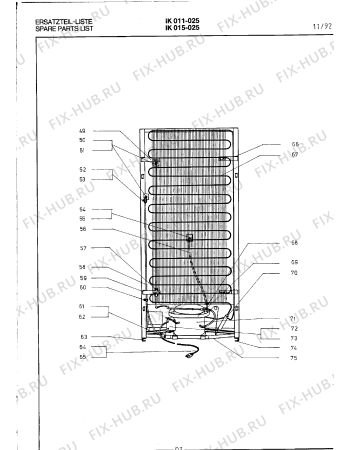 Схема №11 IK011025/1 с изображением Рамка для холодильника Bosch 00099105
