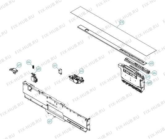 Взрыв-схема посудомоечной машины Atag VA9611QT XXL NL   -VA9611QTUU-A01 (341703, DW70.3) - Схема узла 12