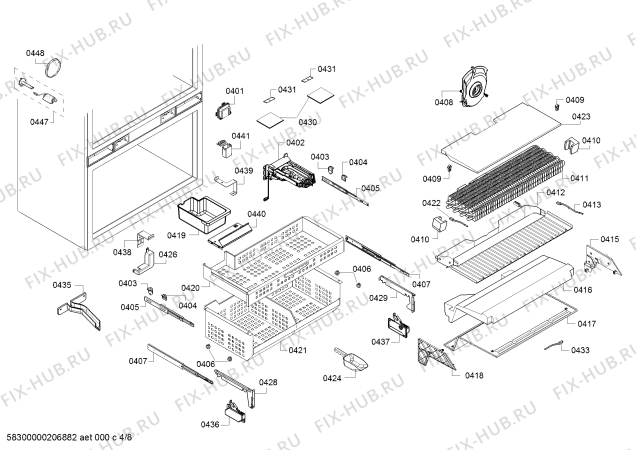 Схема №8 RB472304 Gaggenau с изображением Панель для холодильника Bosch 11023764