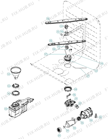 Схема №1 DM735 SE   -SS Bi Soft (338903, DW70.3) с изображением Панель для электропосудомоечной машины Gorenje 343454