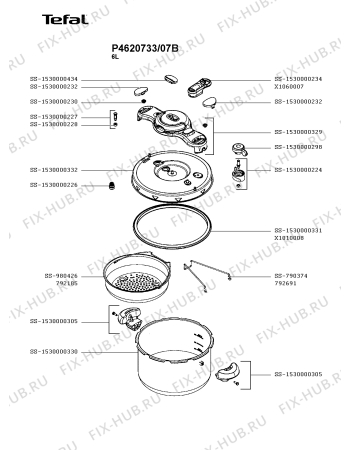 Схема №1 P4620632/07B с изображением Котелка Tefal SS-1530000335