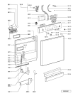 Схема №1 GSF 5000/6 EX WS с изображением Блок управления для посудомойки Whirlpool 481221838477