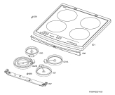 Схема №2 49002V-MN с изображением Поверхность для электропечи Aeg 5615595070