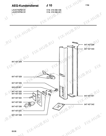 Схема №1 LTHCOMPACT CE с изображением Кнопка, ручка переключения для стиралки Aeg 8996474075307