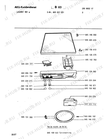 Взрыв-схема стиральной машины Aeg LAV680 W - Схема узла Section0