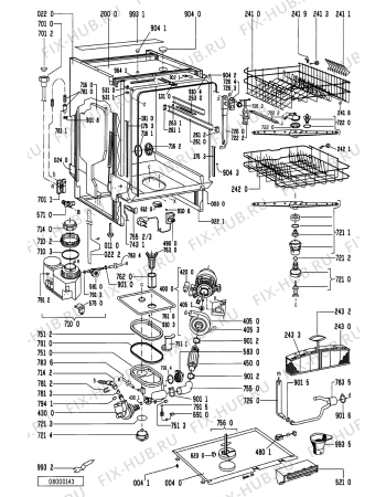 Схема №2 ADL 344 AV с изображением Обшивка для посудомоечной машины Whirlpool 481245379675