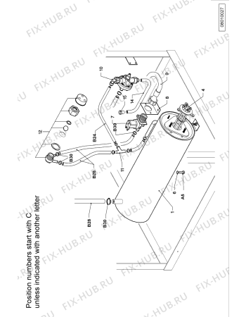 Взрыв-схема посудомоечной машины Whirlpool AGB668WP (F092053) - Схема узла