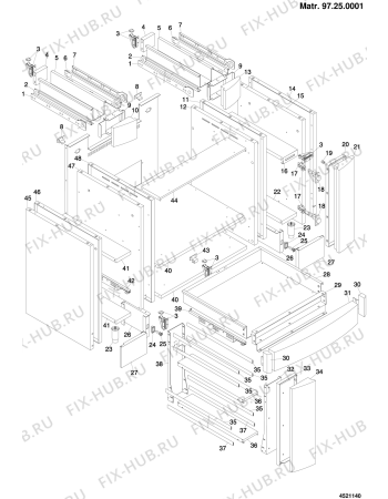 Схема №1 CCG1IX (F015702) с изображением Обшивка для электропечи Indesit C00056288