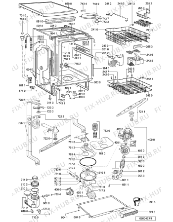 Схема №1 ADP 6835 WH с изображением Микромодуль для электропосудомоечной машины Whirlpool 481221479526