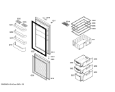 Схема №3 3KVL5650 с изображением Дверь морозильной камеры для холодильника Bosch 00684833