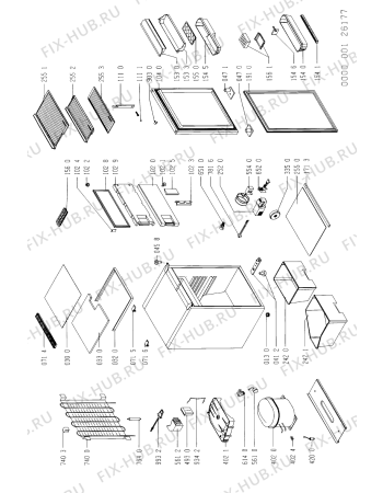 Схема №1 KDMC 1341/2 с изображением Декоративная панель для холодильной камеры Whirlpool 481946089408