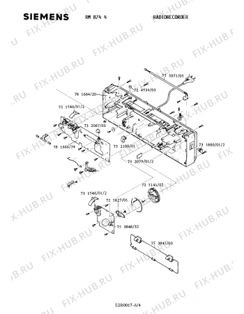 Взрыв-схема аудиотехники Siemens RM8744 - Схема узла 04