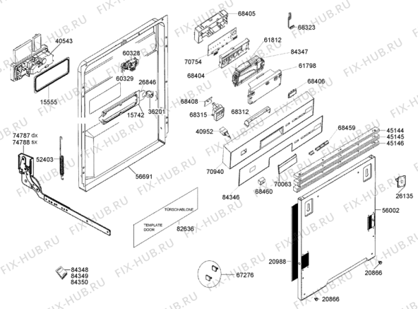 Взрыв-схема посудомоечной машины Gorenje GI54321X (275820, PMS45I) - Схема узла 02