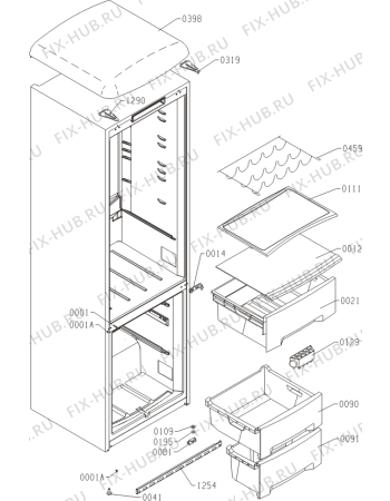 Схема №5 RK60319OO (528613, HZS3167F) с изображением Дверка для холодильника Gorenje 529969