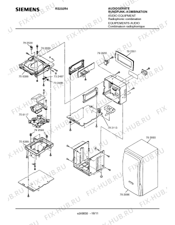 Схема №18 RS232R4 с изображением Инструкция по эксплуатации для телевизора Siemens 00530877