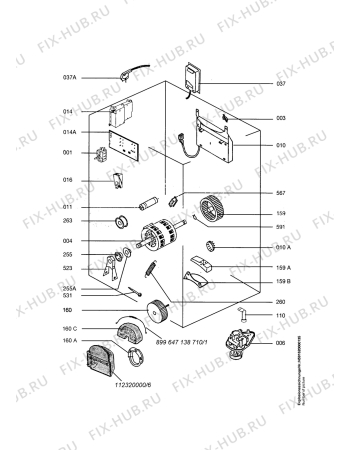 Схема №5 LTHEUROLINE K  DE с изображением Проводка для стиральной машины Aeg 1258839305