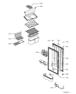 Схема №2 WRT 056 с изображением Дверца для холодильника Whirlpool 480131100548