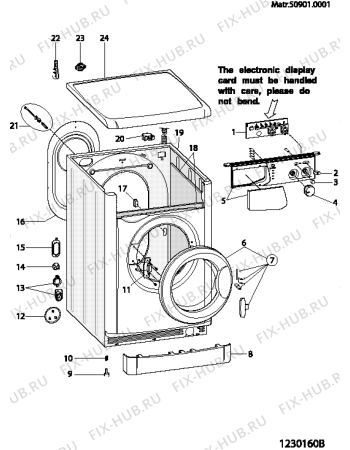 Схема №4 WIXL1200OTFR (F039487) с изображением Инструкция по обслуживанию для стиралки Indesit C00141990