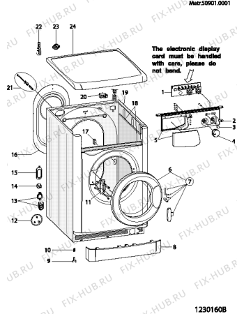 Схема №4 WIXL1200OTFR (F039487) с изображением Пластинка для стиральной машины Indesit C00262248