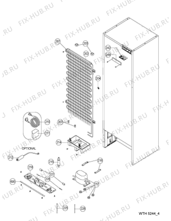 Схема №4 WTH5244 NFM с изображением Другое для холодильника Whirlpool 482000096492