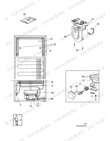 Взрыв-схема холодильника Rosenlew RJKL3950 - Схема узла C10 Cold, users manual