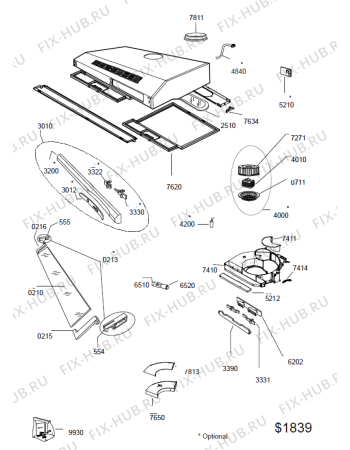 Схема №1 AKR 441/1 WH с изображением Крышечка Whirlpool 488000533666