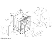 Схема №5 JS04VN94 с изображением Передняя панель для электропосудомоечной машины Bosch 00742875