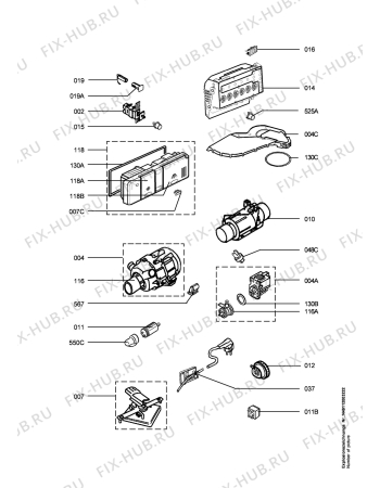 Взрыв-схема посудомоечной машины Electrolux ESF6249-W - Схема узла Electrical equipment 268