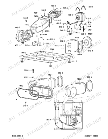 Схема №6 TRK 5065 с изображением Винтик Whirlpool 481250218549