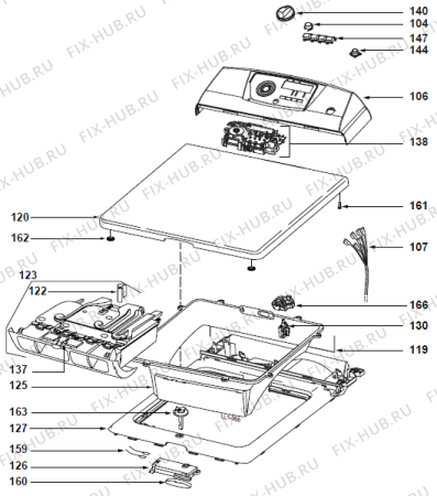 Схема №1 WTD63130 (258674, L10EWD111121) с изображением Переключатель для стиралки Gorenje 269014