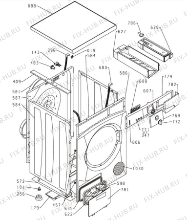 Взрыв-схема стиральной машины Upo T7700 (297478, SPK2) - Схема узла 02