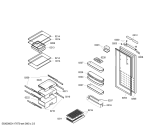 Схема №3 K5734X7 с изображением Дверь для холодильной камеры Bosch 00246666