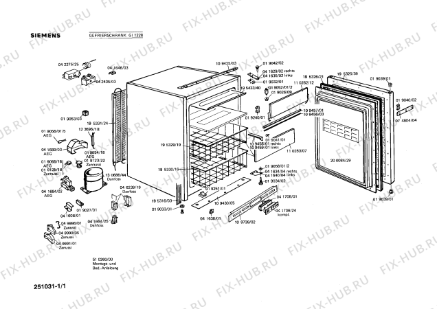 Схема №1 GI1228 с изображением Панель для холодильника Siemens 00110283