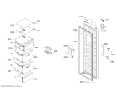Схема №3 GSN36XL3P Bosch с изображением Дверь морозильной камеры для холодильника Bosch 00717753