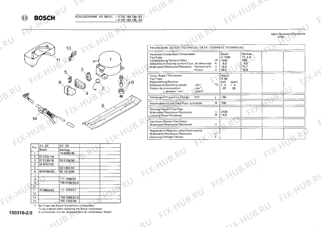 Взрыв-схема холодильника Bosch 0702164735 KS160EL - Схема узла 02