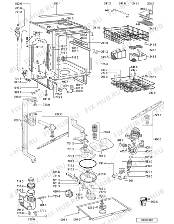 Схема №2 GSIE 6907 IN с изображением Блок управления для посудомойки Whirlpool 480140100641