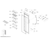 Схема №6 KAD92HI31 с изображением Дверь для холодильной камеры Bosch 00717929