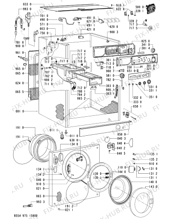 Схема №2 WAI 2542/2-GB с изображением Микромодуль для стиральной машины Whirlpool 481245212762