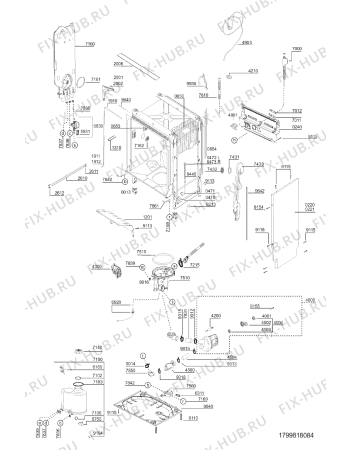 Схема №3 GCIK 6546 IN с изображением Панель для электропосудомоечной машины Whirlpool 481245373615
