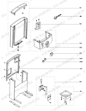 Взрыв-схема комплектующей Aeg Electrolux EA150 - Схема узла Chassis/Electrical