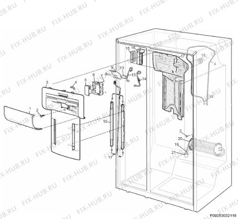 Взрыв-схема холодильника Electrolux ENL60700X - Схема узла Section 4