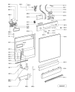 Схема №2 GSF 5524 WS с изображением Панель для электропосудомоечной машины Whirlpool 481245373009